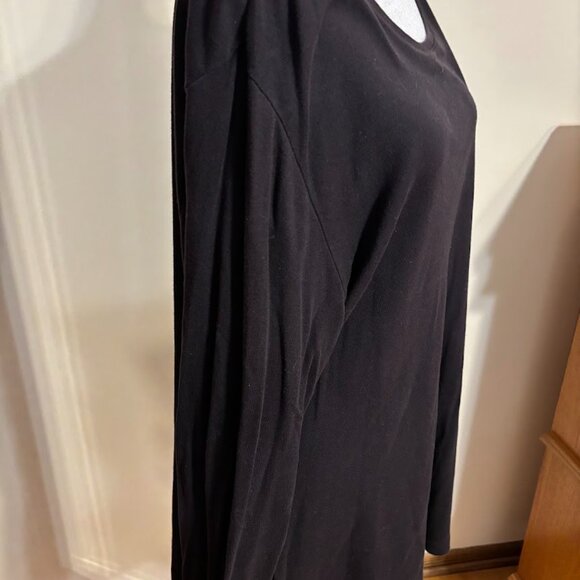 CROFT & BARROW Black Color Tee with Long Sleeves - 4x - Picture 5 of 16